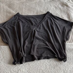 GapFit Casual Brown V-Neck Women's Top